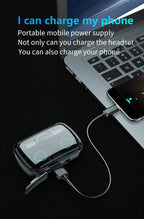 Écouteurs sans fil M10 – Son HD, Sport & Musique, avec Power Bank