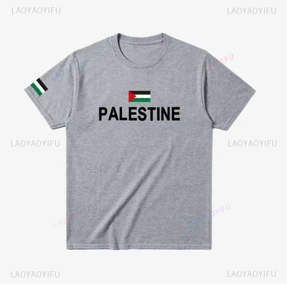 T-shirt Palestine – Drapeau National 100% Coton
