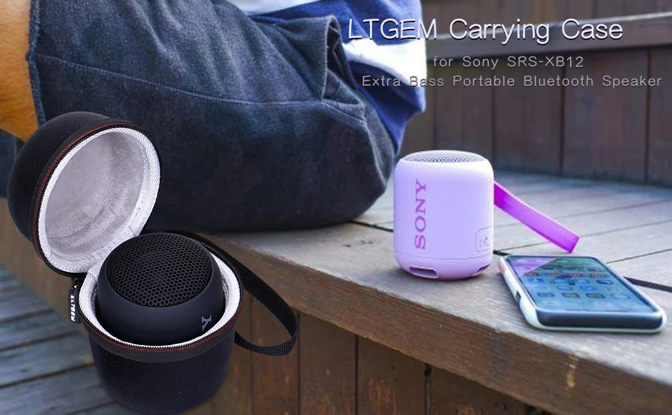 Étui rigide LTGEM pour Sony SRS-XB12 – Voyage & protection