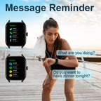 Montre Connectée 2.01'' HD, Appels Bluetooth - KESHUYOU H9 Pro Max