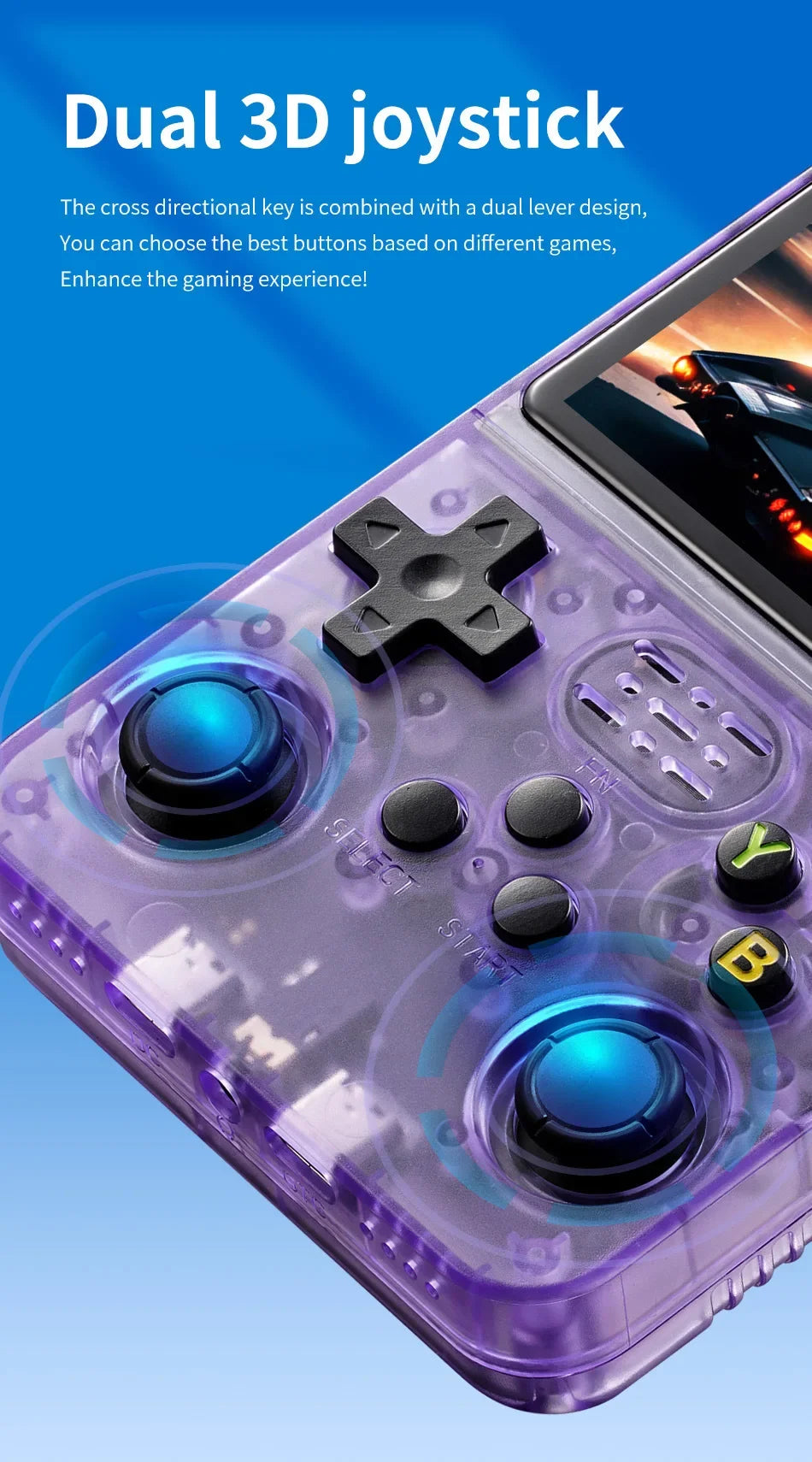 Console de jeu rétro portable R36S – Écran IPS 3,5’’ +20 000 jeux classiques intégrés