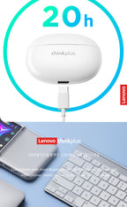Écouteurs Lenovo XT88 | Bluetooth 5.3, Son HiFi, Microphone & Contrôle Tactile