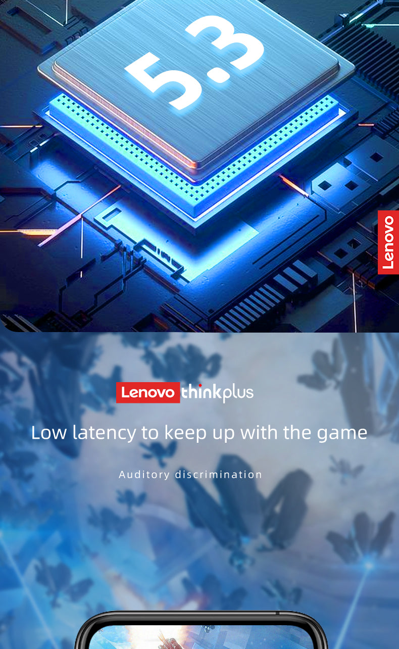 Écouteurs Lenovo XT88 | Bluetooth 5.3, Son HiFi, Microphone & Contrôle Tactile