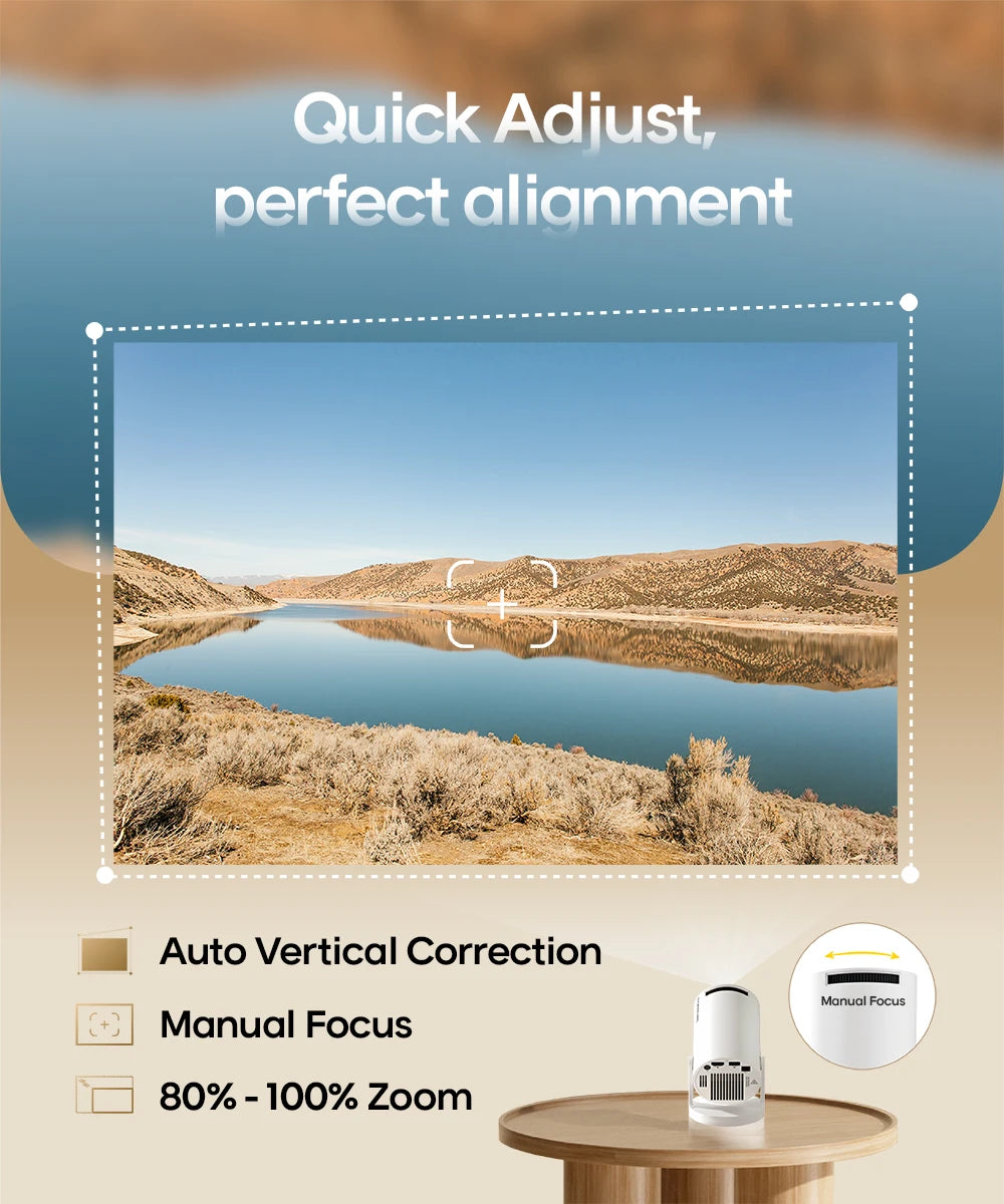 Projecteur Portable HY300 PRO MAGCUBIC | 4K, WiFi6, Android 11 – Home Cinéma & Extérieur