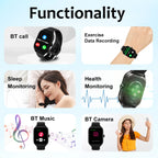 Montre Connectée 2.01'' HD, Appels Bluetooth - KESHUYOU H9 Pro Max