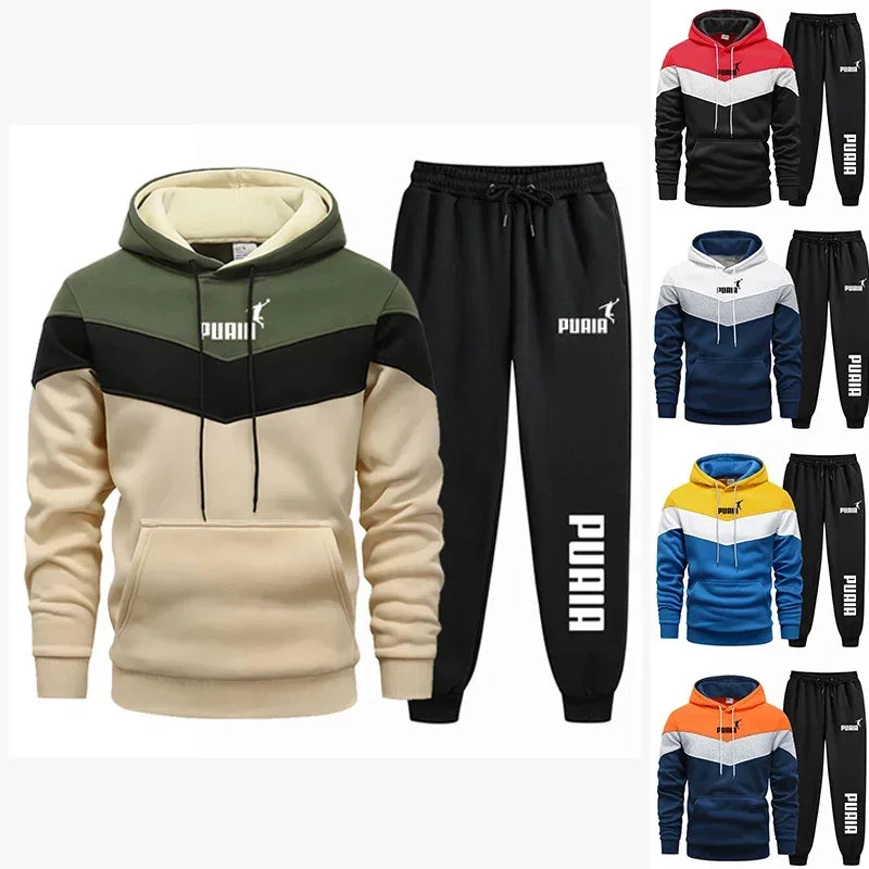Ensemble Sweat à Capuche + Pantalon – Printemps & Automne Décontracté