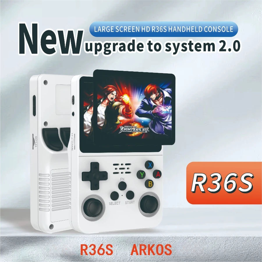 Console de jeu rétro portable R36S – Écran IPS 3,5’’ +20 000 jeux classiques intégrés