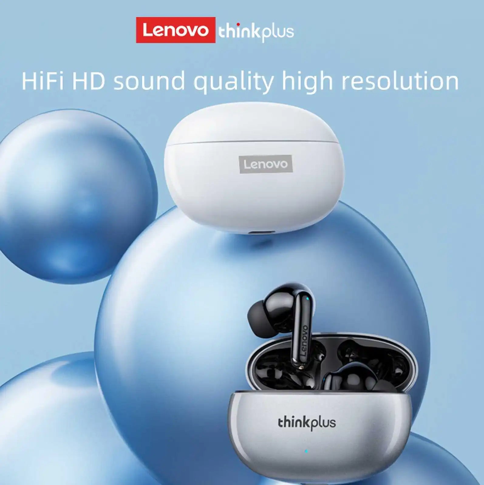 Écouteurs Lenovo XT88 | Bluetooth 5.3, Son HiFi, Microphone & Contrôle Tactile