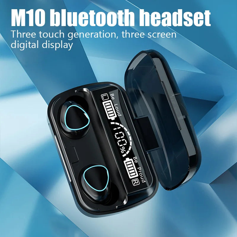 Écouteurs Bluetooth avec Boîte de Charge – Casque Sans Fil, Microphone Intégré
