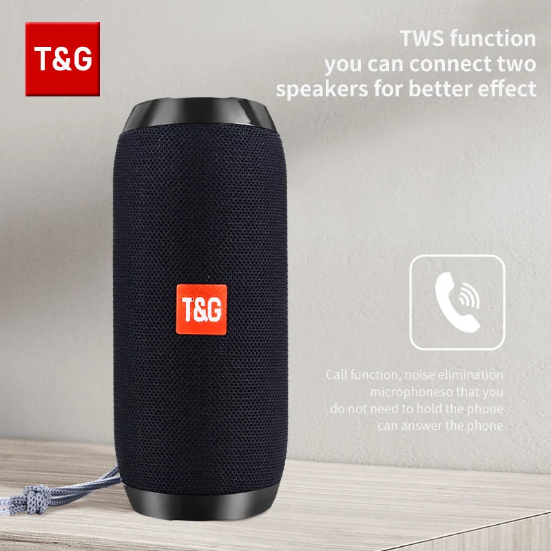 Haut-parleur Bluetooth T & G TG117, boîte de son TWS Portable