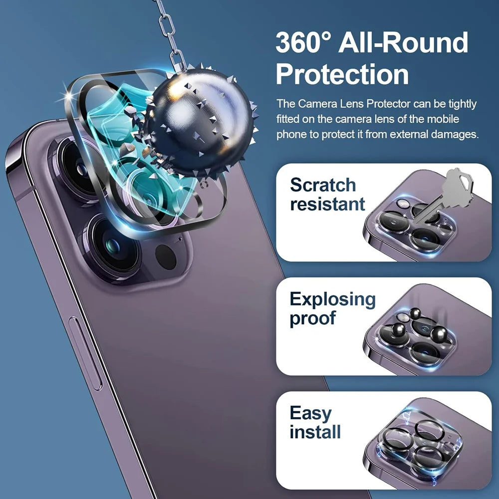 Protection écran + objectif iPhone 11 à 17 – Verre HD