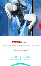 Écouteurs Lenovo XT88 | Bluetooth 5.3, Son HiFi, Microphone & Contrôle Tactile