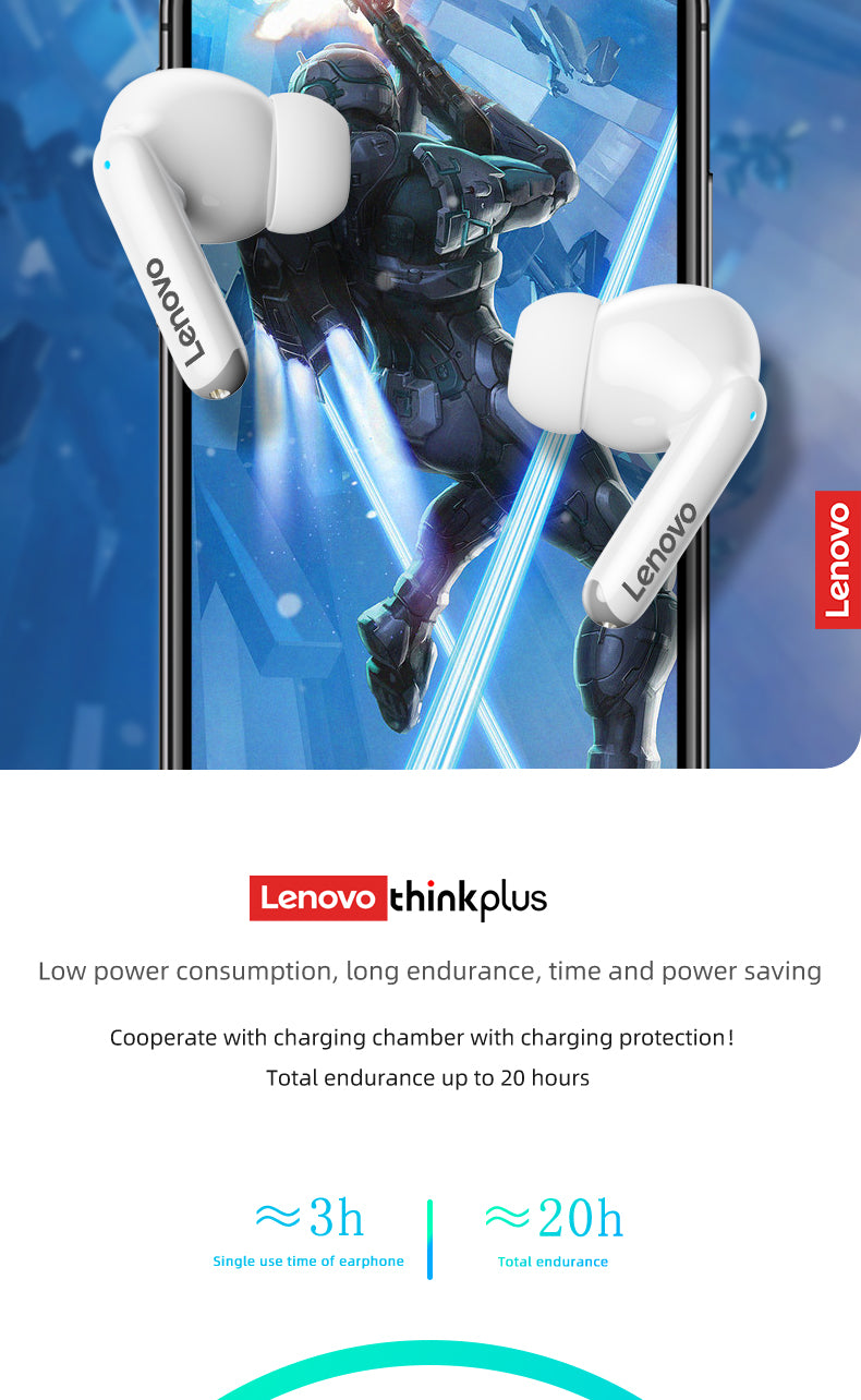 Écouteurs Lenovo XT88 | Bluetooth 5.3, Son HiFi, Microphone & Contrôle Tactile