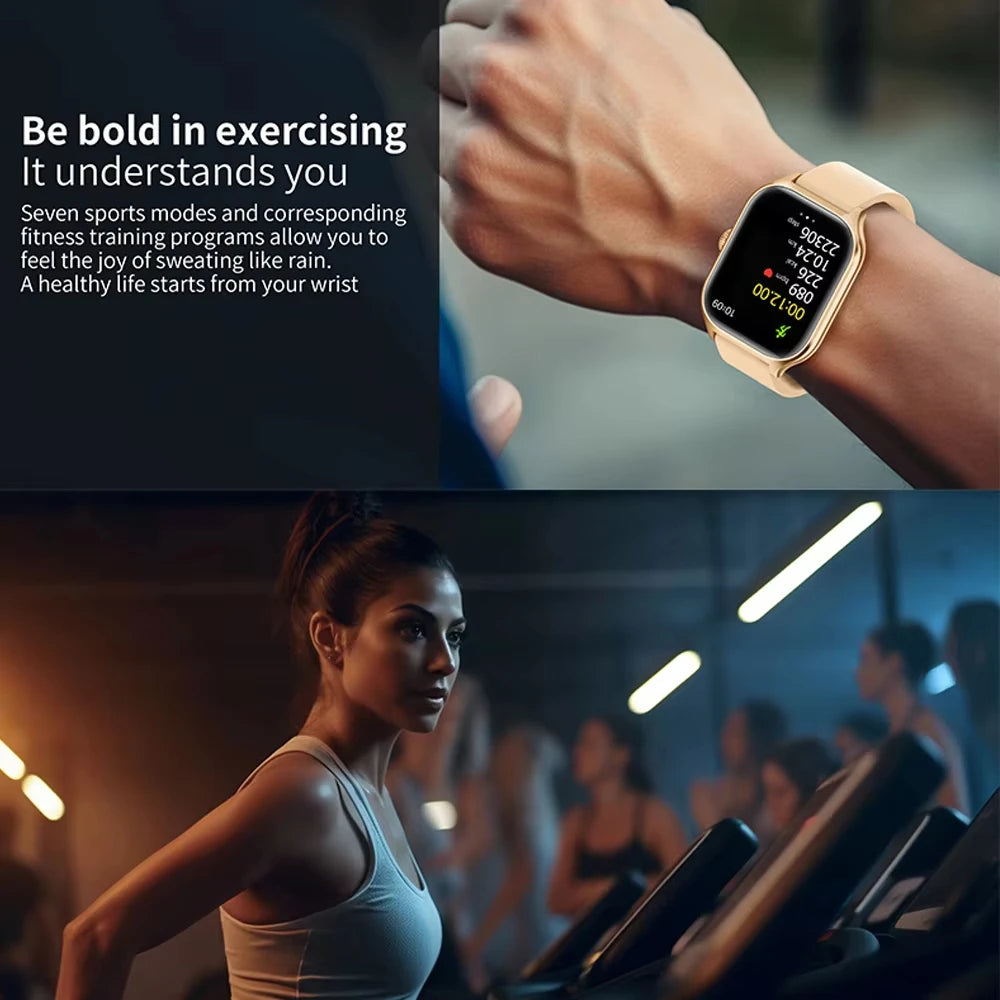 Montre Connectée 2.01'' HD, Appels Bluetooth - KESHUYOU H9 Pro Max
